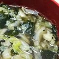 アズキナ's cooksnap of when they made ウェイパーで簡単★キャベツの中華スープ♬.