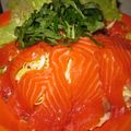 KAKAAKO's cooksnap of when they made ✿刺身用サーモンの❀さっぱり✿サラダ風.