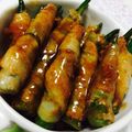 クックT1SAA5☆'s cooksnap of when they made 簡単！オクラ肉巻き～！.