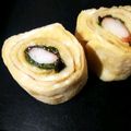 ミニマフィン's cooksnap of when they made カニカマシソ巻き卵焼き.