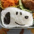ティンク★'s cooksnap of when they made ☆キャラ弁☆スヌーピー.