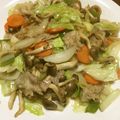 つんちゃん62's cooksnap of when they made 生姜焼き風野菜炒め.