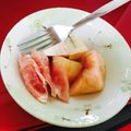 我が家はぽんぽこ家族's cooksnap of when they made 白ワインに♪桃とカマンベールのサラダ.