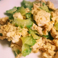 mikusuke's cooksnap of when they made 食感が最高！ゴーヤとツナのつゆマヨ炒め.