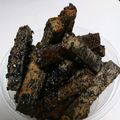 クックP08FKU☆'s cooksnap of when they made 糖質制限高野豆腐おやつ焼きゴマかりんとう.