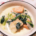 えばさき1529's cooksnap of when they made ちょっと和風　鮭と豆乳のシチュー.