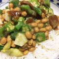 いっちゃん坊や's cooksnap of when they made オクラ山いも&福神漬けのっけそうめん.