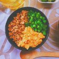 ♪Juliet♪'s cooksnap of when they made 給食メニュー☆三色丼.