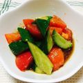 ラピスベリー's cooksnap of when they made トマトとキュウリのポン酢サラダ.