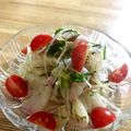 広野のタイタン's cooksnap of when they made 大葉と茗荷で、香る♪お刺身サラダ.