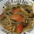 結空＠ゆいあ's cooksnap of when they made 簡単！もやしとシメジの中華炒め.