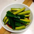 ぽちこ（マイ）'s cooksnap of when they made 簡単！麺つゆできゅうり漬け.
