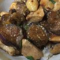 みっつっつー's cooksnap of when they made ナスと鶏肉の梅照り焼き丼.