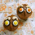 puniＫ's cooksnap of when they made 簡単☆ハロウィンのフクロウカップケーキ.