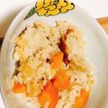 hana_p84's cooksnap of when they made 出汁パックで☆人参と油揚げの炊き込みご飯.