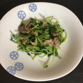 ankoco's cooksnap of when they made 豆苗と豚肉のゴマ油炒め.