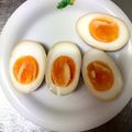 しぽたく's cooksnap of when they made 簡単時短！めんつゆで作る半熟煮玉子.
