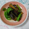 イチゴ、イチゴ。's cooksnap of when they made 茄子とピーマンのさっぱり炒め.
