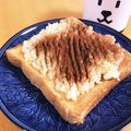 ❁Abake❁'s cooksnap of when they made 甘い朝食♡さつまいものモンブラントースト.