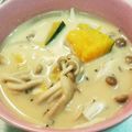 ゆこPIN's cooksnap of when they made かぼちゃとしめじの豆乳みそスープ.