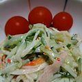 のんのこりく's cooksnap of when they made カニかまときゅうりの簡単サラダ♪.