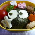 にゃんコロ's cooksnap of when they made キャラ弁☆まっくろくろすけ.