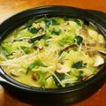 旦那は皿洗い's cooksnap of when they made ピリ辛胡麻みそ豚もやし鍋.