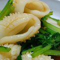 クックV644V6☆'s cooksnap of when they made イカと小松菜のオイスターにんにく炒め.