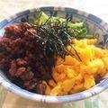 泳げないぶた's cooksnap of when they made フライパンひとつで簡単！三色鶏そぼろ丼♡.