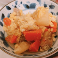 xkonitanx's cooksnap of when they made 超簡単！肉じゃがのリメイク卵とじ.