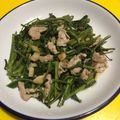 Tedeiy's cooksnap of when they made 北新地某店で食べた 空芯菜炒め〜w！！.