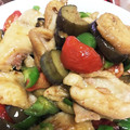 ＊はみ＊'s cooksnap of when they made ナスとトマトと鶏皮の炒め物✿.