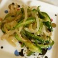 さざなみgumi's cooksnap of when they made あと一品！モヤシとキュウリのナムル和え。.