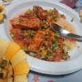 ゾウの妻's cooksnap of when they made ☆サーモンステーキ♪サッパリサラダ添え☆.