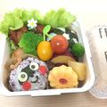 appletwins's cooksnap of when they made キャラ弁＊簡単♪たぬきおにぎりの秋弁当.