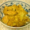 JokDar's cooksnap of when they made カリフラワーと鶏肉のカレー炒め.
