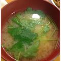 ゆすひと's cooksnap of when they made 高野豆腐と三つ葉のお味噌汁.