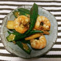 ころころココロン's cooksnap of when they made えびとおくらのオイスター炒め.