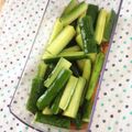 ぽちこ（マイ）'s cooksnap of when they made 簡単！麺つゆできゅうり漬け.