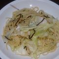 無題ちゃん's cooksnap of when they made 春キャベツと塩昆布の超節約オイルパスタ♪.