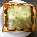 しぽたく's cooksnap of when they made 残りカレー☆こってりカレーチーズトースト.