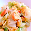 みるみるloveママ's cooksnap of when they made キャベツとウインナーの卵とじ.