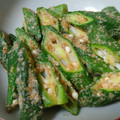 チャチャ00's cooksnap of when they made おくらの胡麻和え.