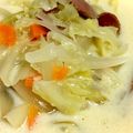 里部あみ's cooksnap of when they made キャベツとウインナーの豆乳スープ.