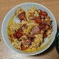 たなりょうさん's cooksnap of when they made ソーセージと卵のマヨネーズ炒め.