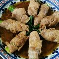 Eggplant23's cooksnap of when they made オクラの大葉×豚肉巻き♪.