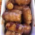 kicin1220's cooksnap of when they made 甘辛だれ！チーズin竹輪の豚肉巻き.