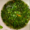 hina＆coMAM's cooksnap of when they made とろとろ！我が家流モロヘイヤスープ.