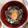 いくえちゃん！'s cooksnap of when they made 漬けかつおとスプラウトのヘルシー丼.