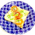 Chikatan☆'s cooksnap of when they made 残り福❀　人参のおかかチーズトースト.